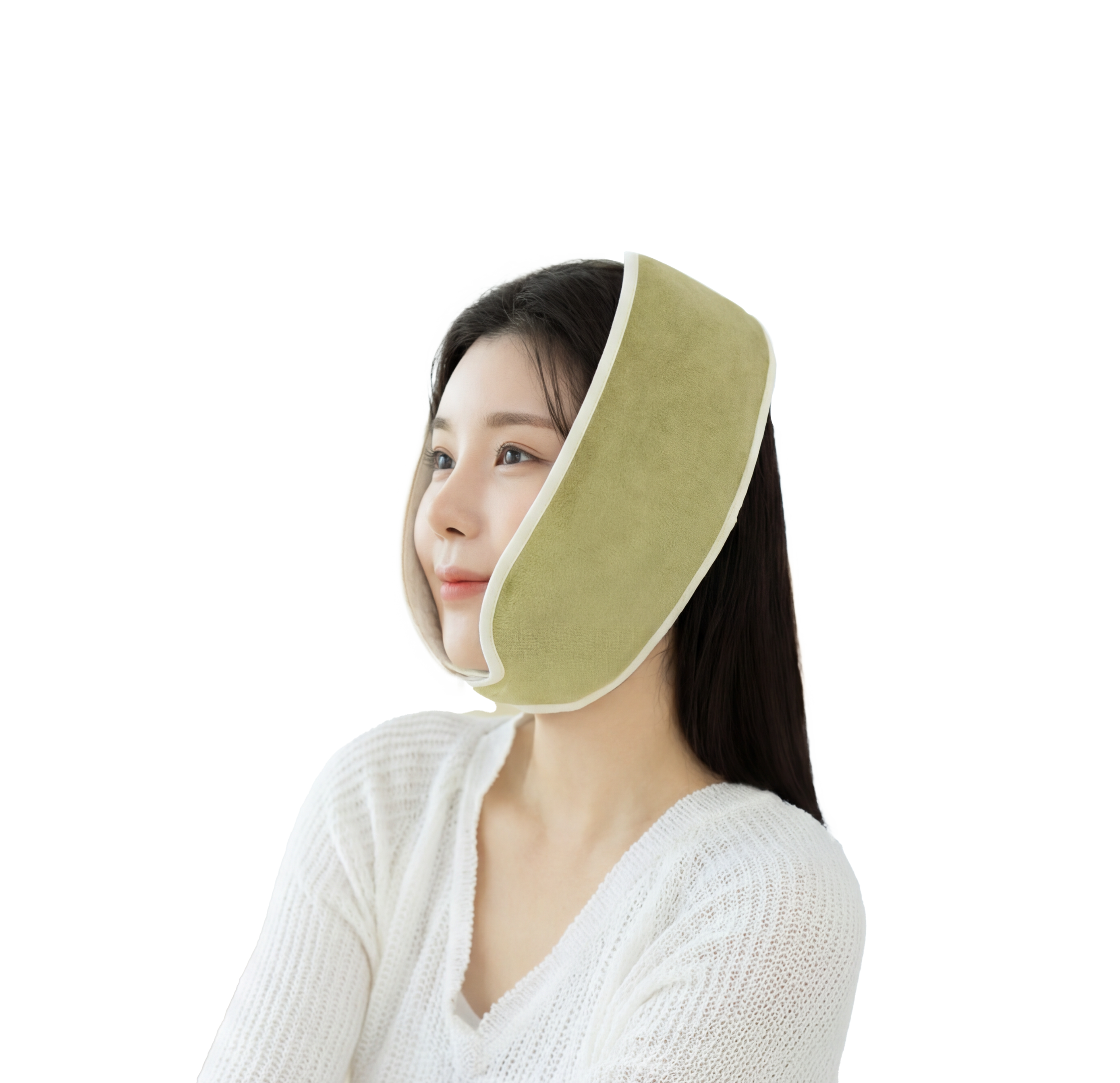 홈케어 제품을 착용한 모습